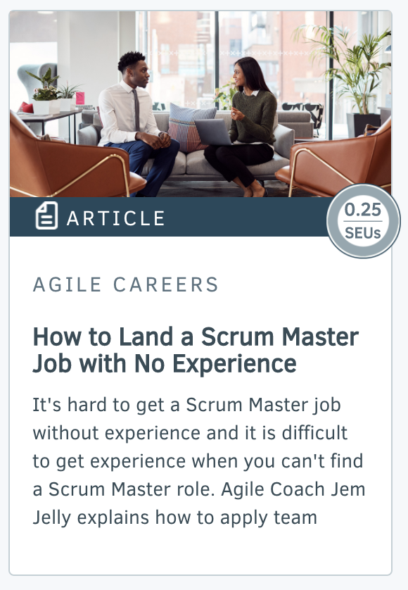 How to Land a Scrum Master Job With No Experience